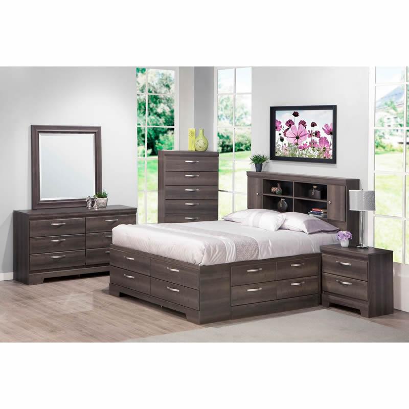 Dynamic Furniture Sonoma 378 7 pc Queen Storage Panel Bedroom Set IMAGE 1