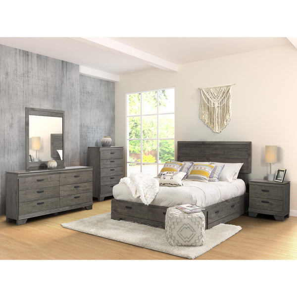 Dynamic Furniture Fontana 393 7 pc Queen Panel Bedroom Set with Storage IMAGE 1