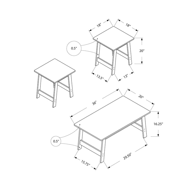 Monarch Occasional Table Set I 7931P IMAGE 5