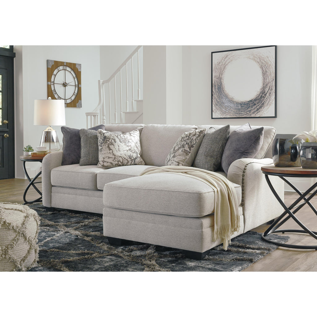 Benchcraft dellara chalk online laf chaise sectional