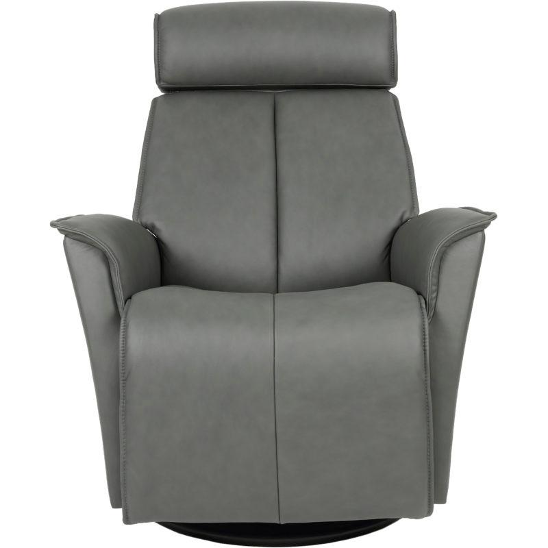 Fjords of Norway Venice Power Swivel Glider Leather Recliner Venice Large Power-SL-227 GREY IMAGE 1