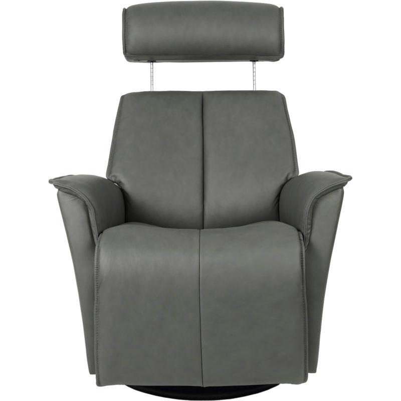 Fjords of Norway Venice Power Swivel Glider Leather Recliner Venice Large Power-SL-227 GREY IMAGE 2