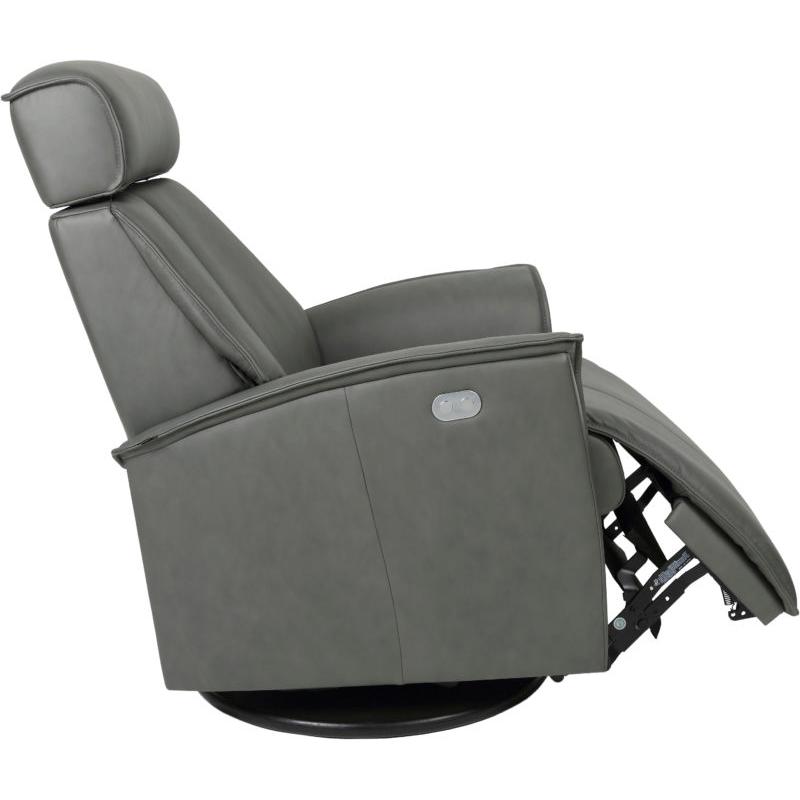 Fjords of Norway Venice Power Swivel Glider Leather Recliner Venice Large Power-SL-227 GREY IMAGE 5