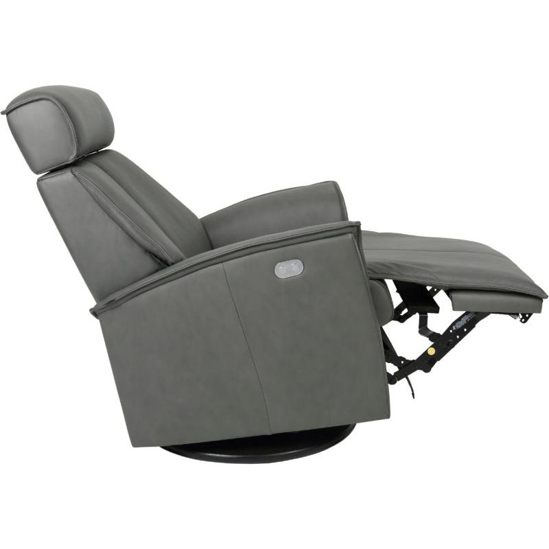 Fjords of Norway Venice Power Swivel Glider Leather Recliner Venice Large Power-SL-227 GREY IMAGE 6