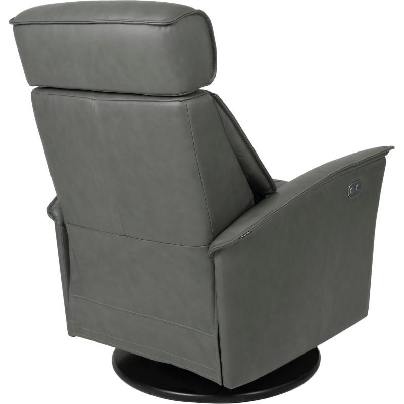 Fjords of Norway Venice Power Swivel Glider Leather Recliner Venice Large Power-SL-227 GREY IMAGE 9