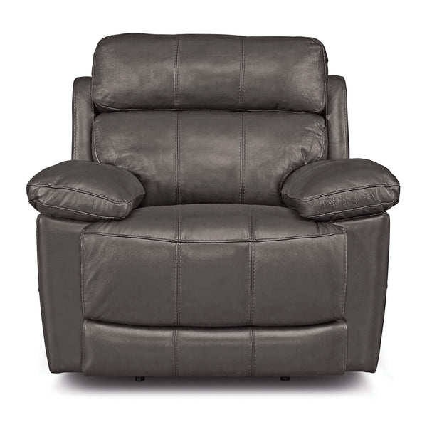 Palliser Finley Power Leather Match Recliner with Wall Recline Finley 41134-31 Wallhugger Power Recliner - Slate IMAGE 1