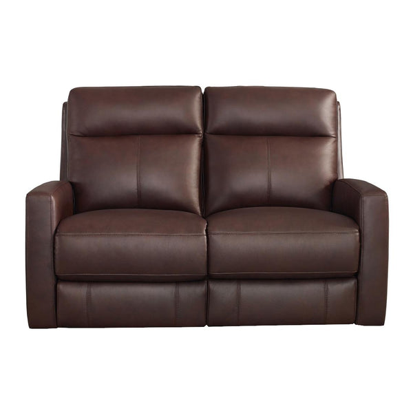 Amax Leather Modena Power Reclining Leather Match Loveseat 6806-20P-2163 IMAGE 1