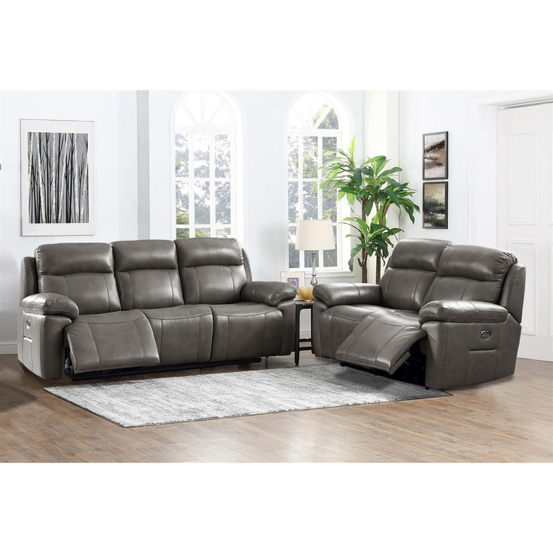 Amax Leather Sydney Reclining Leather Match Sofa 6565-30P3-2131A IMAGE 5