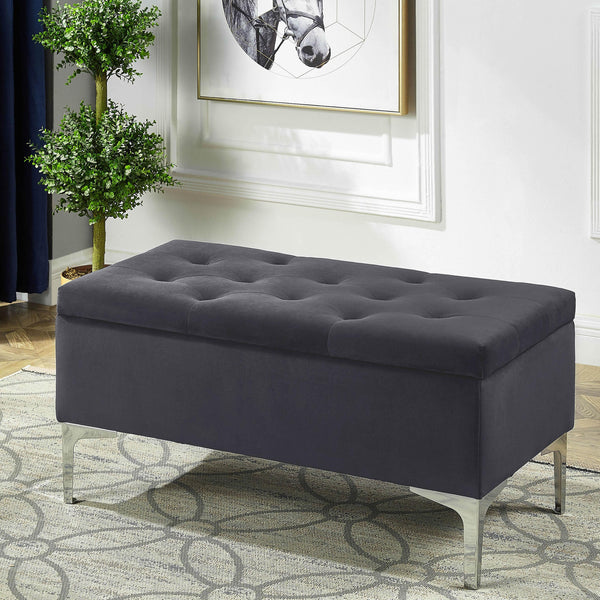 IFDC IF 6255 Storage Bench - Grey IMAGE 1