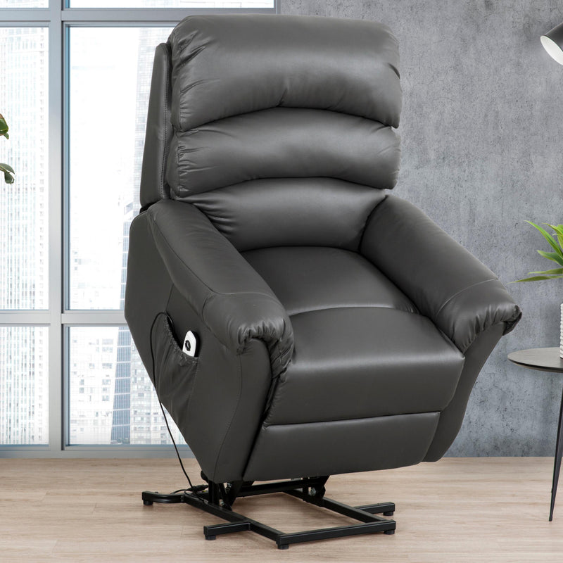 Primo International Fresna Fabric Lift Chair Fresna Lift Chair - PVC Dark Charcoal IMAGE 7