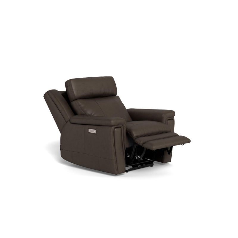 Palliser Asher Power Leather Match Recliner with Wall Recline 41065-L9-SOLANA-MOUNTAIN-MATCH IMAGE 4