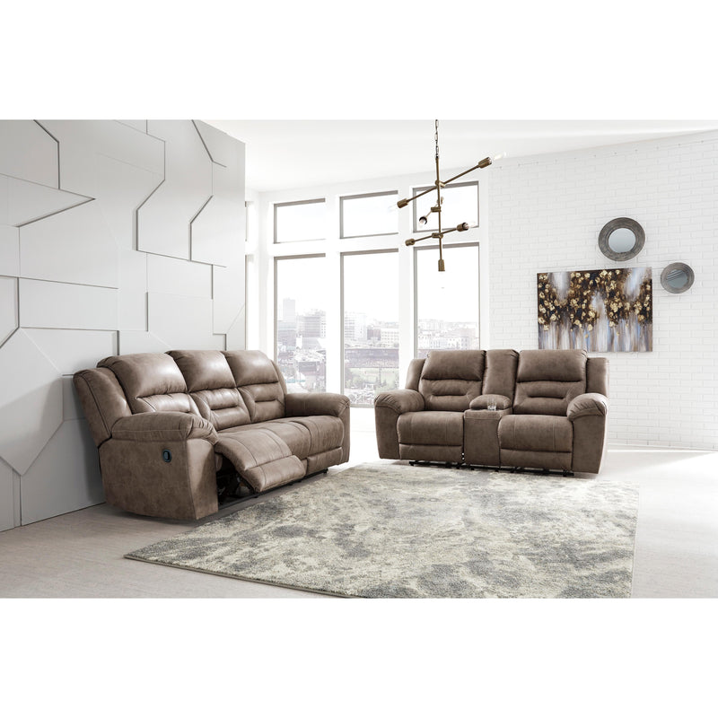 Signature Design by Ashley Stoneland Reclining Leather Look Loveseat 3990594C IMAGE 5