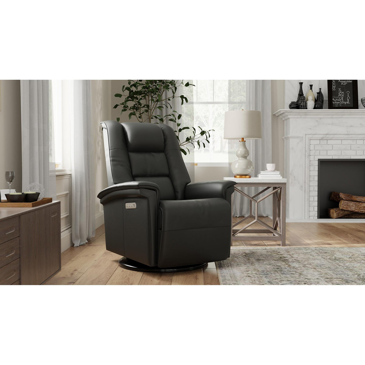 Leather swivel rocker recliner hotsell