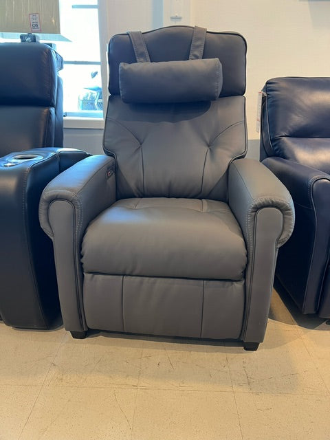 Palliser ZG6 Power Polyurethane Recliner DAX-dark GREY Display model