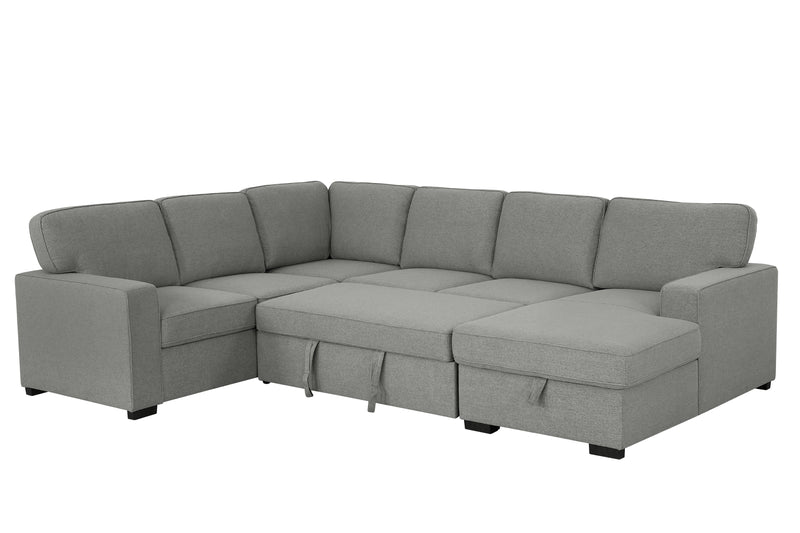 Morandi Fabric Sleeper Sectional  (RHF chaise*)