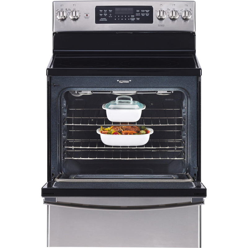 GE 30-inch Freestanding Electric Range C'Mon Down IMAGE 3