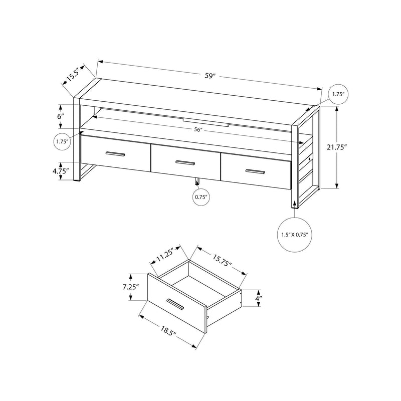 Monarch TV Stand with Cable Management I 2821 IMAGE 5