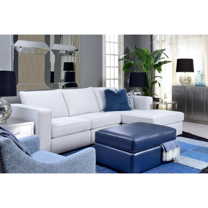 Decor-Rest Furniture Power Reclining Fabric 2 pc Sectional 2900 Sofa C