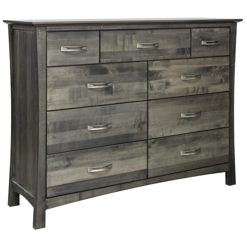 Mako Wood Furniture Megan 9-Drawer Dresser Megan M-6000-40-9-D Dresser - Semi-Grey IMAGE 2